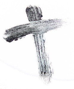 Cross in ashes